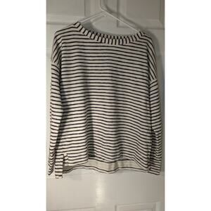 Madewell Cream and Black stripped sweatshirt size med